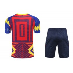 FC Barcelona Men Short Sleeves Football Training Suit