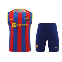 FC Barcelona Men Vest Sleeveless Football Kit 2024