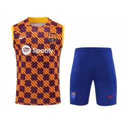 FC Barcelona Men Vest Sleeveless Football Set 2023