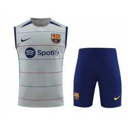 FC Barcelona Men Vest Sleeveless Football Set 2024