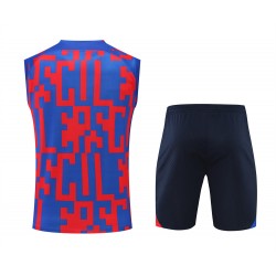 FC Barcelona Men Vest Sleeveless Football Suit Camouflage 2023