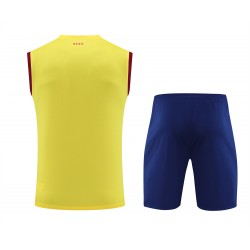 FC Barcelona Men Vest Sleeveless Football Training Set 2023