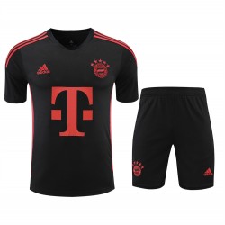 FC Bayern Munchen Men Short Sleeves Football Kit Black 2024