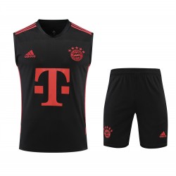 FC Bayern Munchen Men Vest Sleeveless Football Suit Black 2024