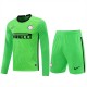 Football Club Internazionale Milano Men Goalkeeper Long Sleeves Football Kit Green