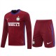 Football Club Internazionale Milano Men Goalkeeper Long Sleeves Football Kit Wine Red