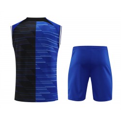 Football Club Internazionale Milano Men Vest Sleeveless Football Kit Blue 2024