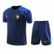 France National Football Team Men Short Sleeves Football Kit Dark Blue 2023