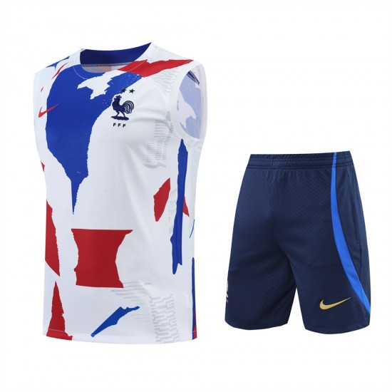 France National Football Team Men Vest Sleeveless Football Kit 2023