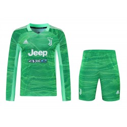 Juventus FC Men Goalkeeper Long Sleeves Football Kit Green