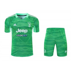 Juventus FC Men Goalkeeper Short Sleeves Football Kit Green