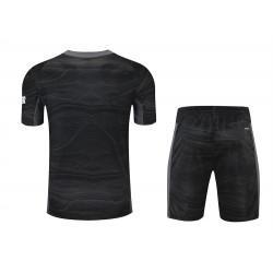 Manchester United FC Men Goalkeeper Short Sleeves Football Kit Black