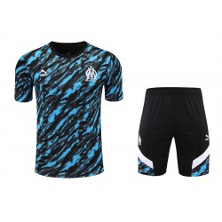 Olympique De Marseille Men Short Sleeves Football Suit