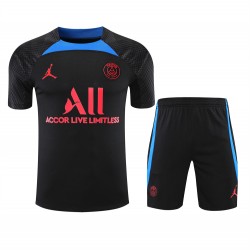 Paris Saint Germain Football Club Men Short Sleeves Football Kit Black 2023