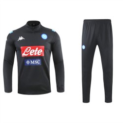 SSC Napoli Men Long Sleeves Half Zip Football Suit