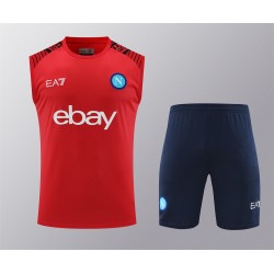SSC Napoli Men Vest Sleeveless Football Kit 2024