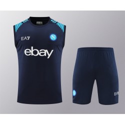SSC Napoli Men Vest Sleeveless Football Kit Dark Blue 2024