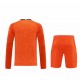 Tottenham Hotspur FC Men Goalkeeper Long Sleeves Football Suit Orange