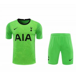 Tottenham Hotspur FC Men Goalkeeper Short Sleeves Football Suit Green