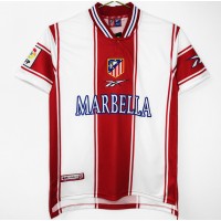 Atletico Madrid Men Home Retro Soccer Jersey 1999