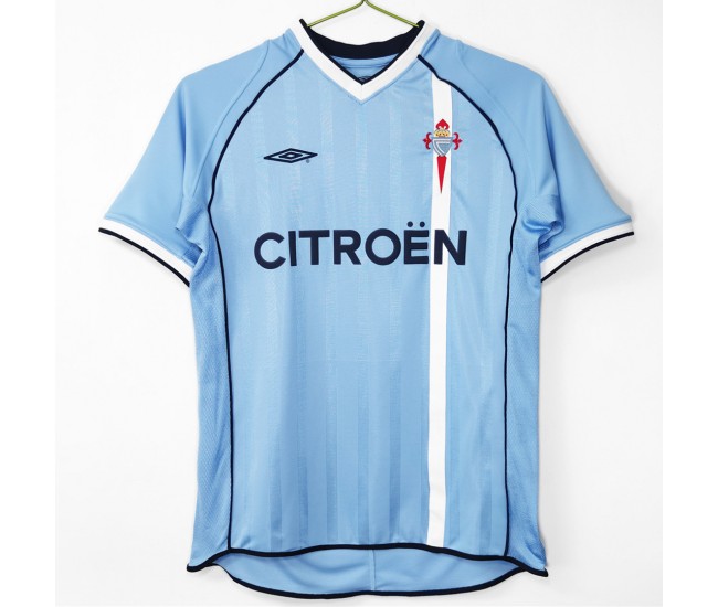 Celta Vigo Men Home Retro Soccer Jersey 2001
