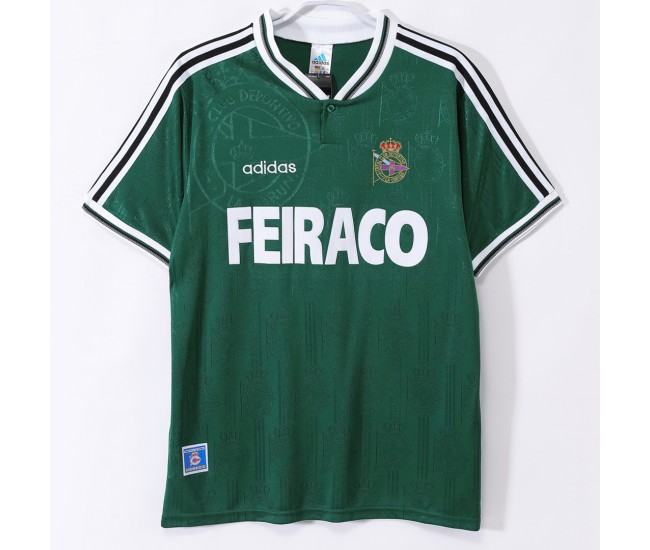 RC Deportivo Men Away Retro Soccer Jersey 1999
