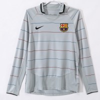 FC Barcelona Men Away Long Sleeve Retro Soccer Jersey 2003