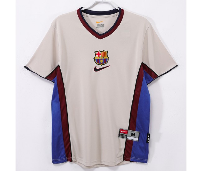 FC Barcelona Men Away Retro Soccer Jersey 1998 FC Barcelona Men Away Retro Soccer Jersey 1998