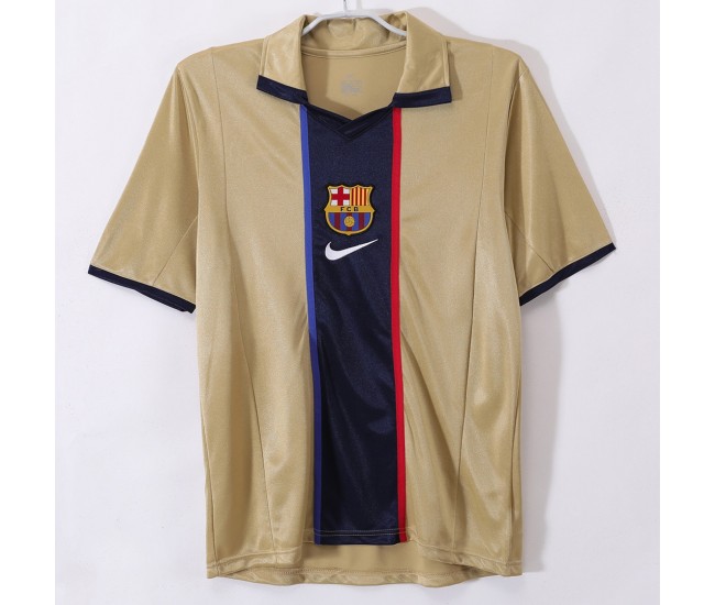 FC Barcelona Men Away Retro Soccer Jersey 2001