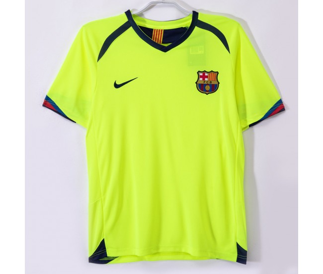 FC Barcelona Men Away Retro Soccer Jersey 2005