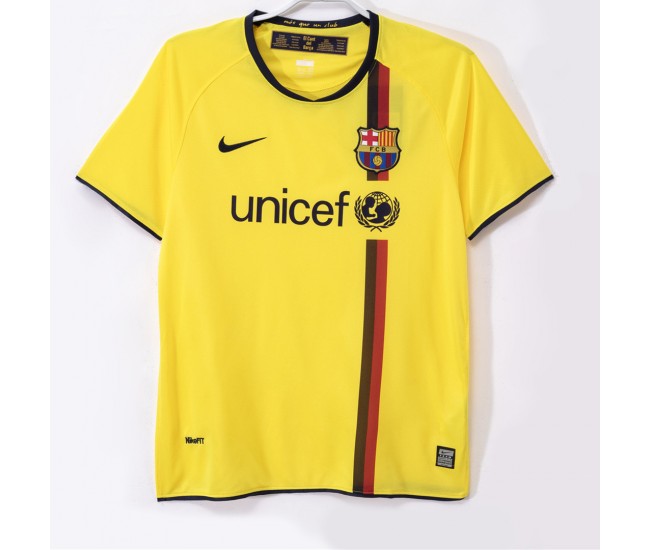FC Barcelona Men Away Retro Soccer Jersey 2008