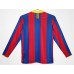 FC Barcelona Men Home Long Sleeve Retro Soccer Jersey 2010