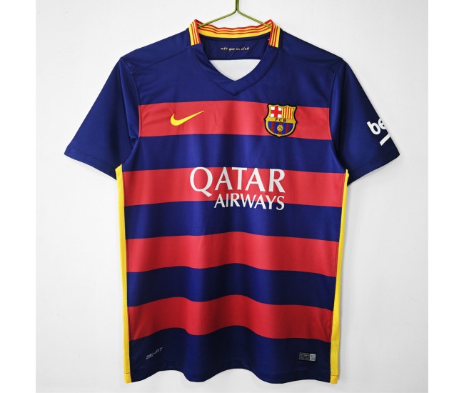 FC Barcelona Men Home Retro Soccer Jersey 2015