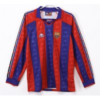 FC Barcelona Men Home Long Sleeve Retro Soccer Jersey 1995 FC Barcelona Men Home Long Sleeve Retro Soccer Jersey 1995