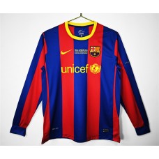 FC Barcelona Men Home UEFA Euro Long Sleeve Soccer Jersey 2010 FC Barcelona Men Home UEFA Euro Long Sleeve Soccer Jersey 2010