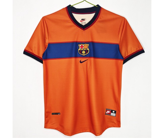 FC Barcelona Men Third Retro Soccer Jersey 1998 FC Barcelona Men Third Retro Soccer Jersey 1998