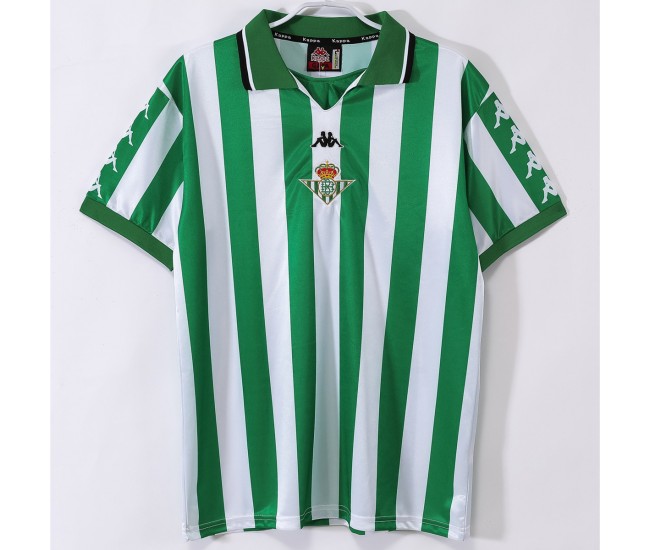 Real Betis Men Home Retro Soccer Jersey 1999