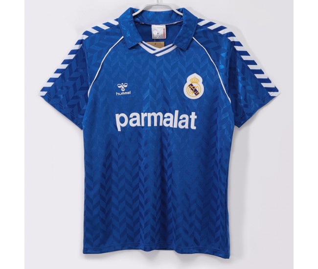 Real Madrid Men Away Retro Soccer Jersey 1986