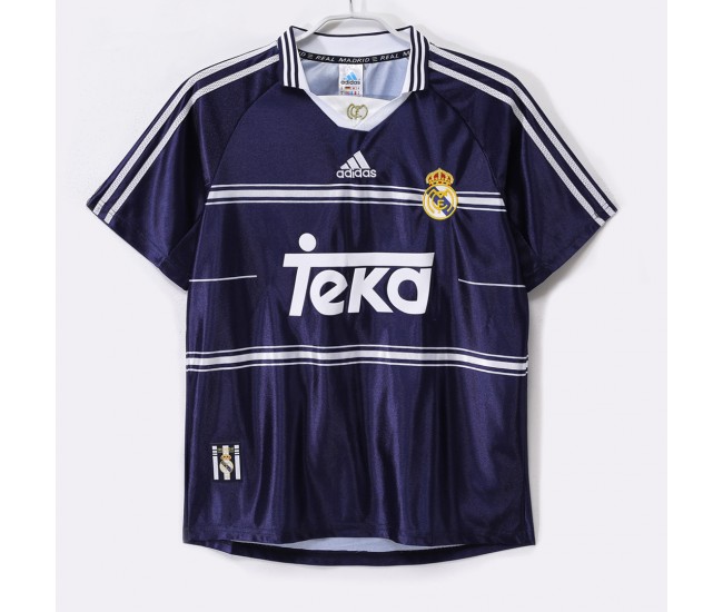 Real Madrid Men Away Retro Soccer Jersey 1998