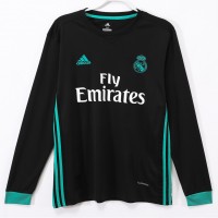 Real Madrid Men Away Long Sleeve Retro Soccer Jersey 2017