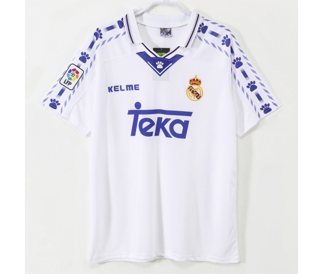 Real Madrid Men Home Retro Soccer Jersey 1996