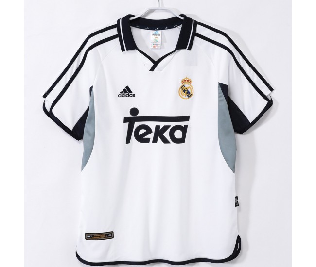 Real Madrid Men Home Retro Soccer Jersey 2000