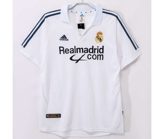 Real Madrid Men Home Retro Soccer Jersey 2001