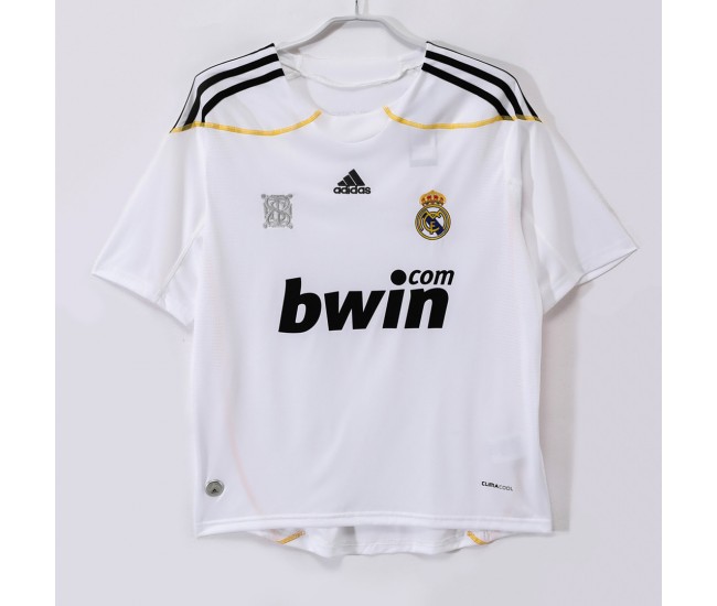 Real Madrid Men Home Retro Soccer Jersey 2009