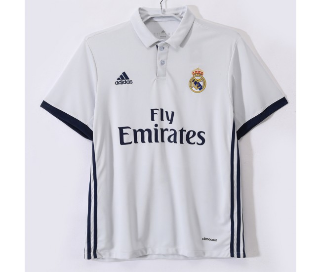 Real Madrid Men Home Retro Soccer Jersey 2016