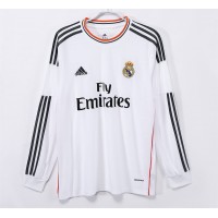 Real Madrid Men Home Long Sleeve Retro Soccer Jersey 2013