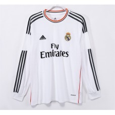 Real Madrid Men Home Long Sleeve Retro Soccer Jersey 2013 Real Madrid Men Home Long Sleeve Retro Soccer Jersey 2013