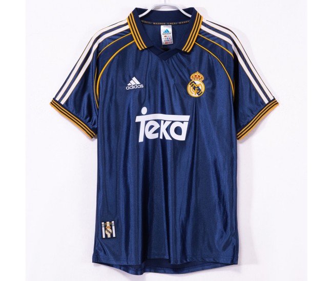 Real Madrid Men Third Retro Soccer Jersey 1999