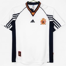 Spain Men Away Retro Soccer Jersey 1998