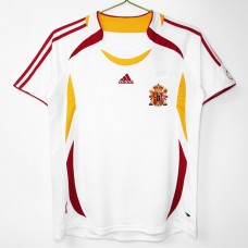 Spain Men Away Retro Soccer Jersey 2006